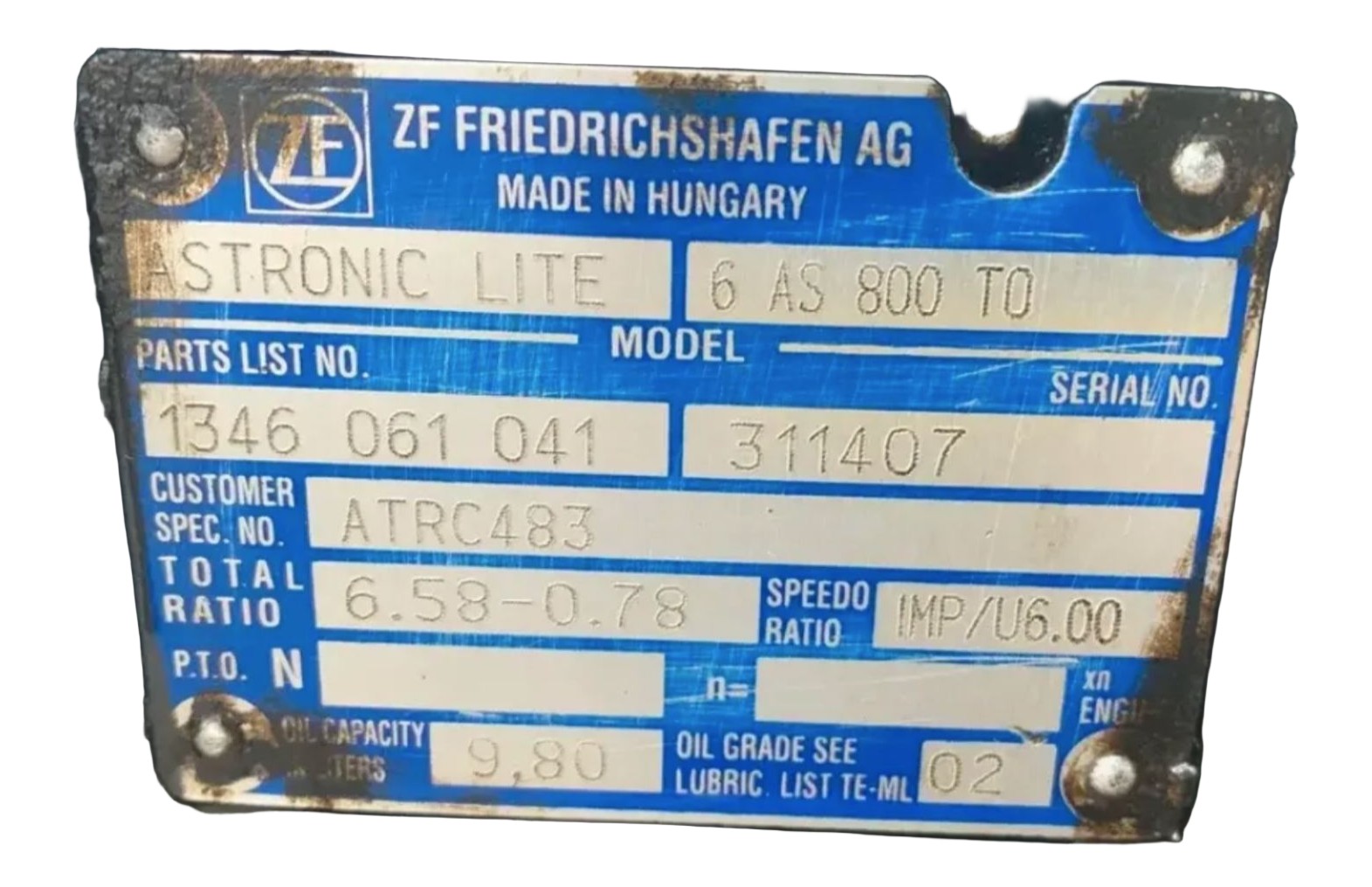 SKRZYNIA BIEGÓW DAF 6AS800