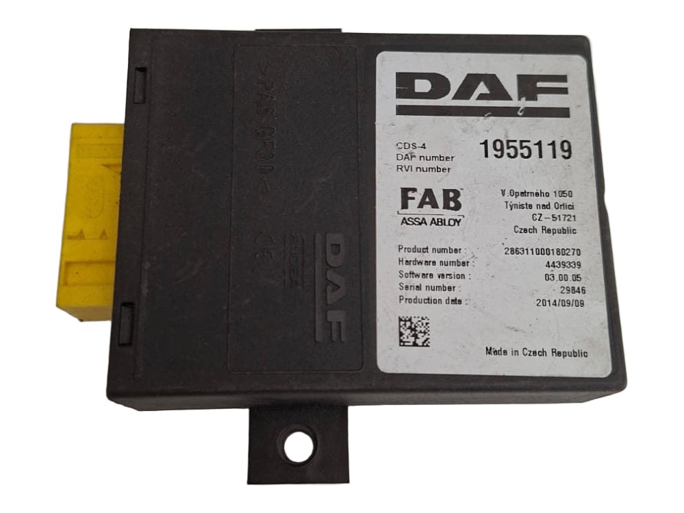 STEROWNIK KOMPUTER CDS-4  FAB  DAF XF 106 EURO6 